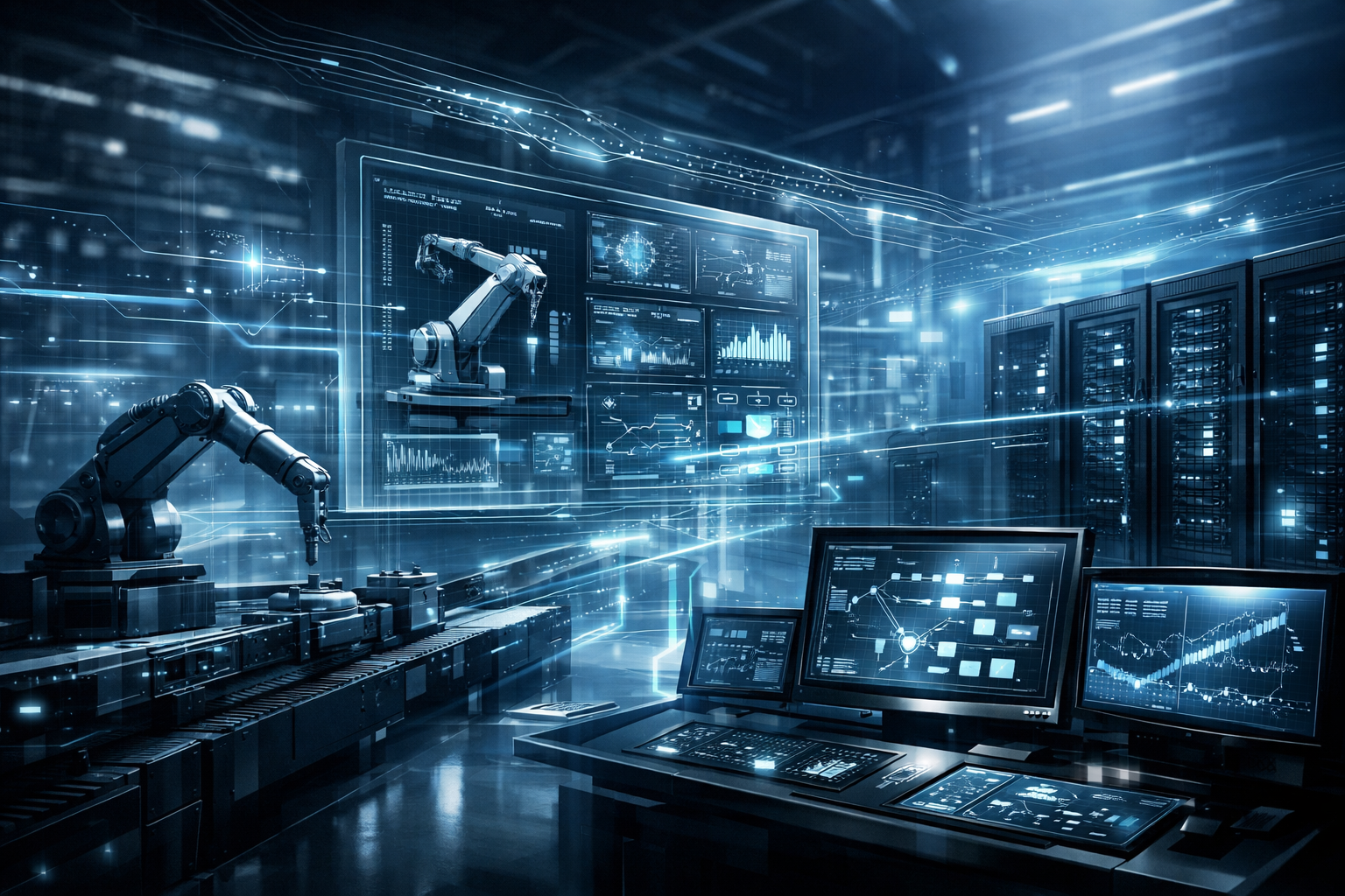Industrial automation control environment with robotics and real-time data interfaces